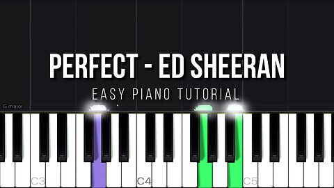 Perfect - Ed Sheeran | Easy Piano Tutorial