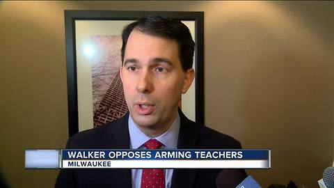 Walker rules out arming teachers, provides other ideas for school security