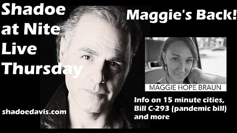 Sept. 19th/2024- Guest Maggie Hope Braun (smart cities, Bill C-293, more)