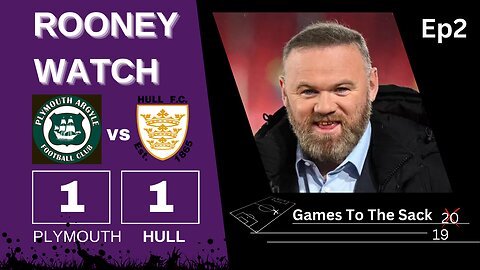 Rooney Watch Ep2 - Plymouth 1 1 Hull Analysis - Learn This And Be A Great Player!