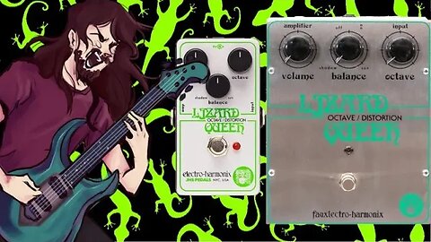 Lizard Queen Octave Fuzz by JHS & Electro Harmonix Demo