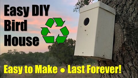 ♻️ Build Your Own Bird Houses From Recycled Fence Post!