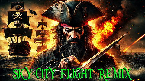 "Sky-City Flight Remix": Pirate-Themed AI Music Video Adventure!