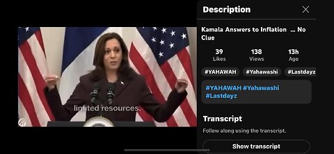 Kamala Harris Answers to Inflation…NO CLUE!!