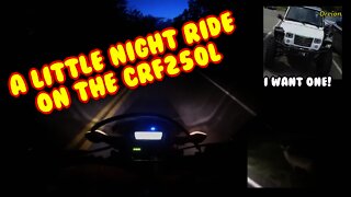 Honda CRF250L Night ride with the Bugs, Deer, RAIN? Oreion Reeper!