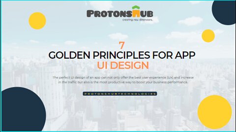 7 Golden Principles For App UI Design | Top UI/UX Design Company