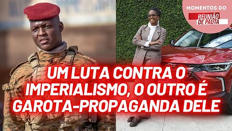 Imagem do dia : President Ibrahim Traoré x Djamila Ribeiro | Momentos do Reunião de Pauta