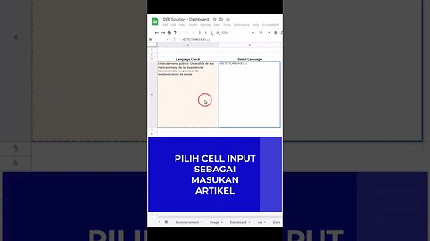 Deteksi Bahasa - Google Sheets Tips & Tricks 16 #belajaronline #googlesheets #bahasa