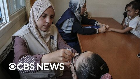 Gaza doctor describes childhood polio vaccination efforts