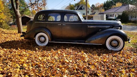 1936 Buick Model 60 Century Cracked bock repair from the 60's (1)