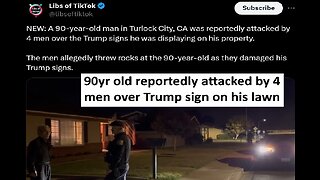 90 year old attacked by 4 men for his Trump sign on his own property