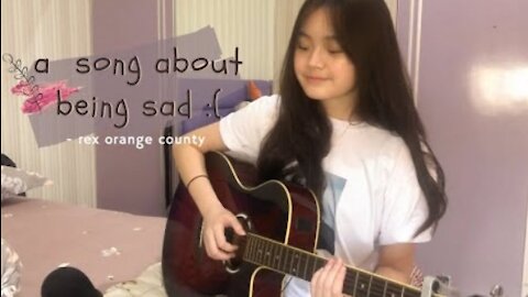 a song about being sad rex orange county cover