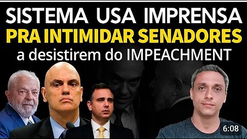 Total despair! SYSTEM uses the press to INTIMIDATE senators and withdraw support for IMPEACHMENT