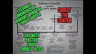 TCO 🙏 WITH PASTOR LOUIS R TORRES🙏lesson 13 (Ordinance of humanity and the Lord's supper)& TRUMP, HARRIS DEBATE