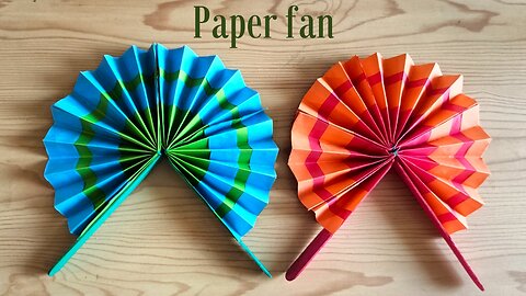 How to make paper fan.