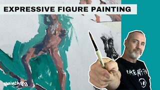 Expressive Figure Painting Demo Using Acrylics