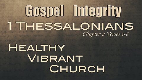 CFC Sunday Sermon - May 26, 2024 - Gospel Integrity