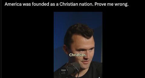 Was the US founded as a "Christian Nation" - short through reply