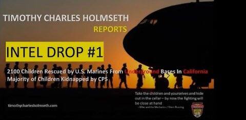 U.S. Marines rescued 2,100 children from tunnels in California (most stolen by CPS traffickers)