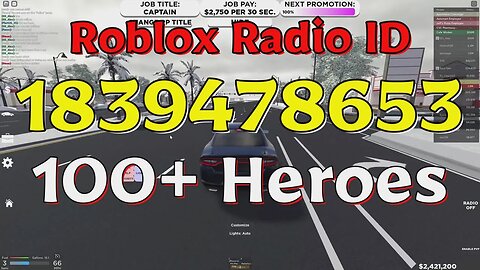 Heroes Roblox Radio Codes/IDs