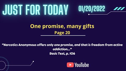 JFT - One Promise, many Gifts - 1-20