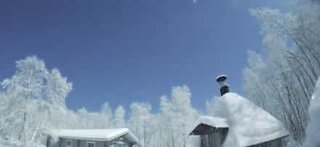 Meteorit lyser upp himlen i Finska Lappland