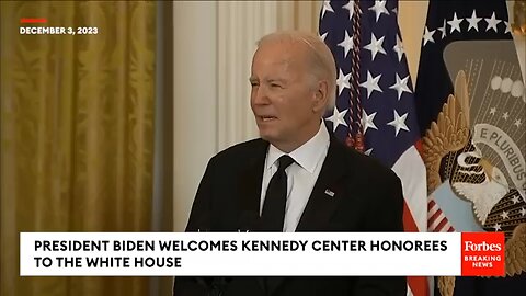 Breaking news Biden Welcomes Kennedy center honorees to the white house