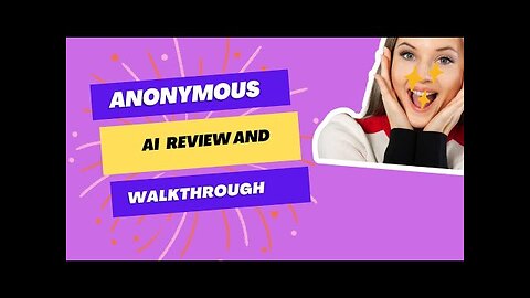 Anonymous AI Review_ Earn $7500_Week With New AI _ Make Money Online 2024