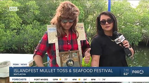 Playing washboard for IslandFest Mullet Toss and Seafood Festival in Matlacha