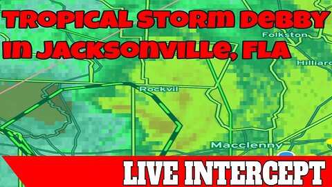 Intercepting the edge of the storm and the eye !!! Tropical Storm Debby