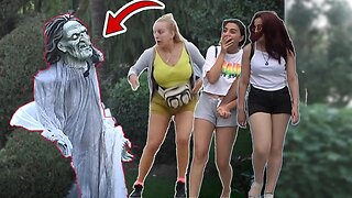 SCARY MASK PRANK, BUSHMAN PRANK FUNNY REACTIONS