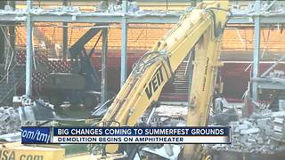 Summerfest Amphitheater demolition begins