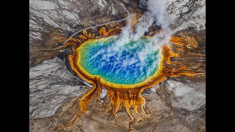 Amazing Picturesque Grand Prismatic Spring || Splendid Nature || Harmonious Scenery