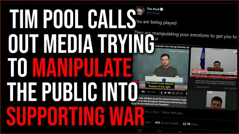 Tim Pool Calls Out Media Trying To Manipulate Public Into Supporting WAR