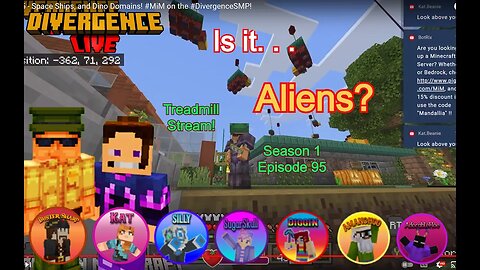 S1EP95 - Space Ships, and Dino Domains! #MiM on the #DivergenceSMP!