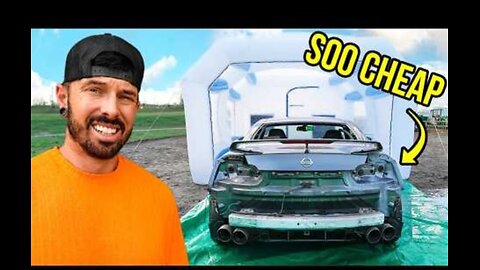 300 DIY PAINT BOOTH VS 30000 NISSAN GTR