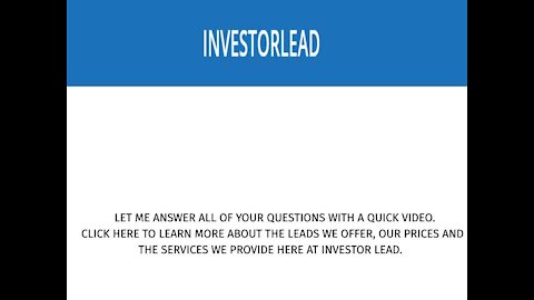 Real Estate Investor Leads