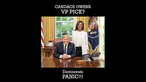 TRUMP Candace Owens VP pick?