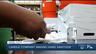 Tulsa candle business turns to sanitizers to stay afloat