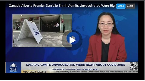 Danielle Smith Admitting That The Unvaccinated Were Right