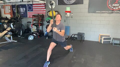 Mobility Monday: (Mace Tick-Tock Press From Lunge Position)