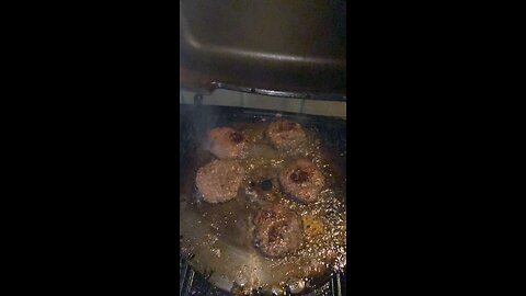 Smash Burgers on the concrete cutting blade!!