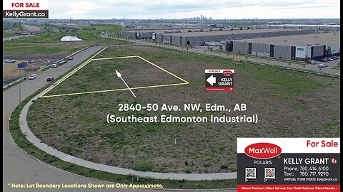 * FOR SALE: 2840-50 Avenue NW Commercial Land Parcel in Southeast Edmonton Industrial