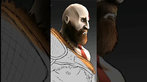 Desenhando o KRATOS #arte #desenho #digitalart #kratos #godofwar #gameplay #games #gamer #ilustração