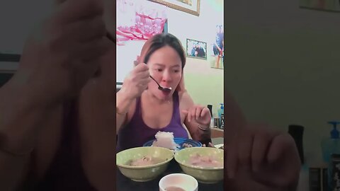 Asmr Eating Leftover food last night Ginataang langka & barilis paksiw. #shorts #short #food