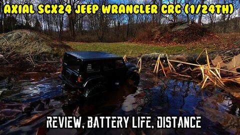 RC Mini Jeep, AXIAL SCX24 Jeep Wrangler Crawler battery test, review JLU CRC 4X4 Horizon Hobby