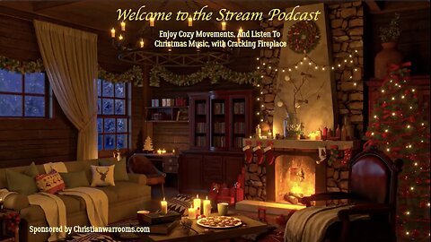 Enjoy Cozy Movements, Listing To Wonderful Christmas Music with Cracking Fireplace