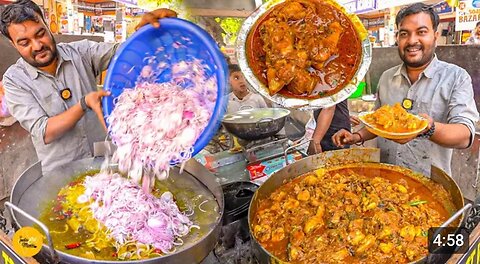 Mukherjee_Nagar_Chacha_Bhatija_Selling_Cheapest_Tawa_Chicken_Rs._70_-_Only_l_Delhi_Food_Tour