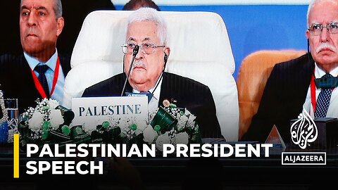 Palestinian president says, 'We will remain on our land'