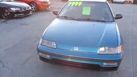 1990 HONDA CRX BASE HATCHBACK